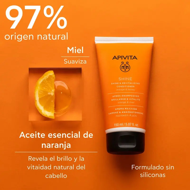 APIVITA Conditioner Glanz und Vitalität für alle Haartypen mit Orange und Honig 150 ml