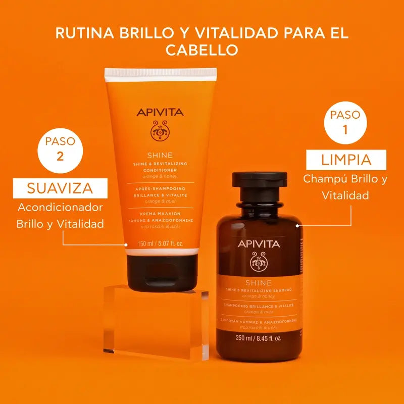 APIVITA Conditioner Glanz und Vitalität für alle Haartypen mit Orange und Honig 150 ml