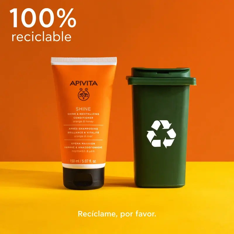 APIVITA Conditioner Glanz und Vitalität für alle Haartypen mit Orange und Honig 150 ml