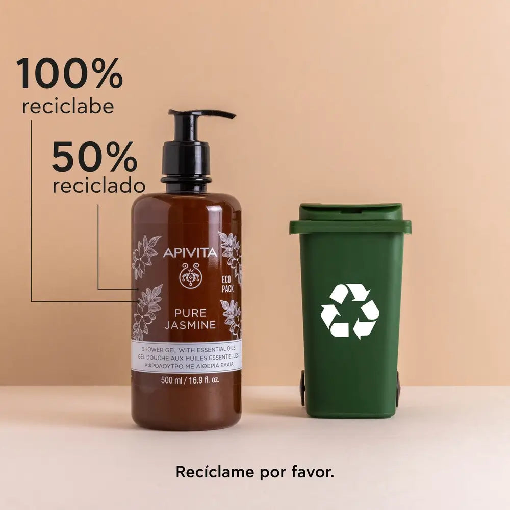 APIVITA Reines Jasmin-Badegel mit ätherischen Ölen 500 ml
