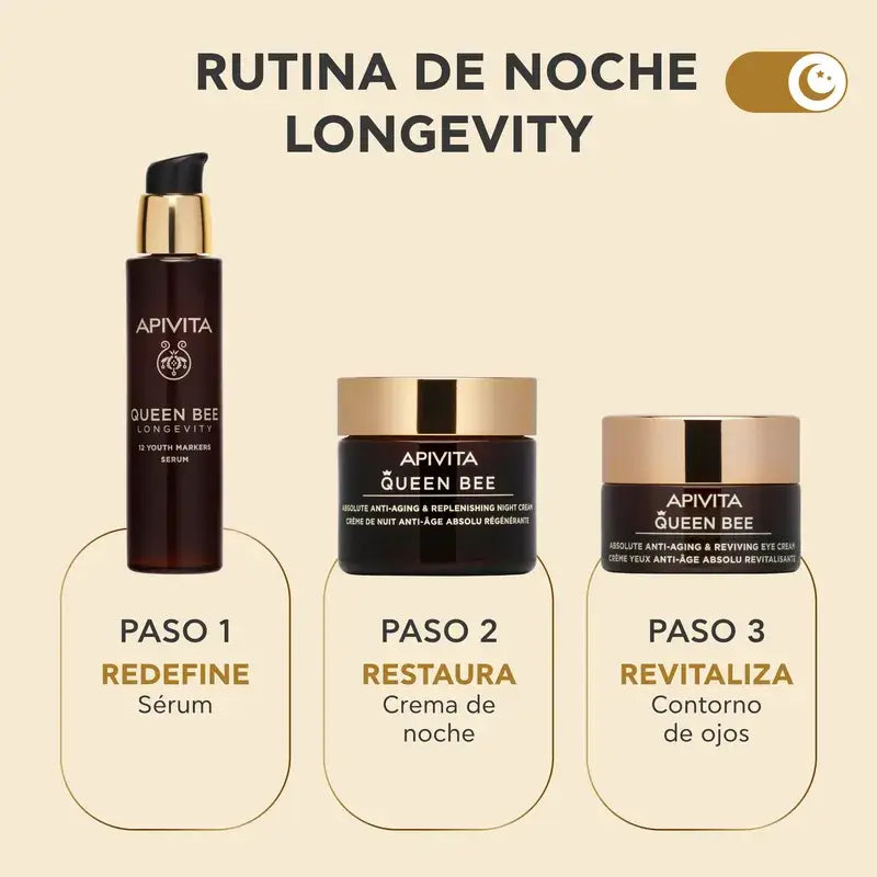 Apivita Bienenkönigin Langlebigkeitsserum 12 Jugendmarker, 30 ml