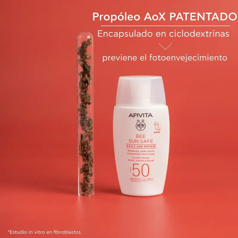 Apivita Daily Anti-Ageing Repair Tägliches Gesichtsfluid Spf50, 50 Ml