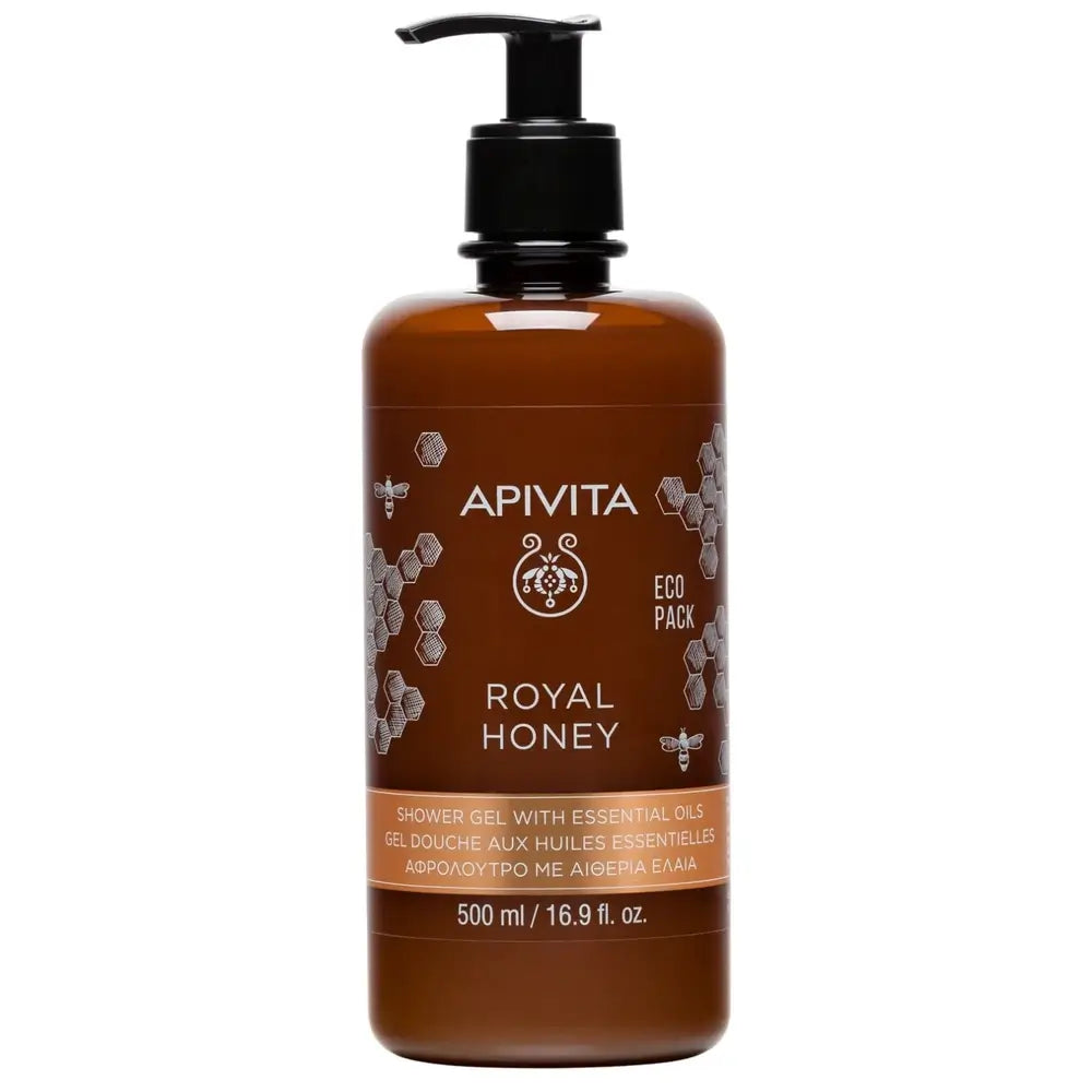 APIVITA Königlicher Honig Cremiges Duschgel mit ätherischen Ölen, 500 ml
