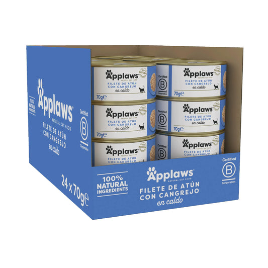 Applaws Katze Thunfisch & Krabben in Dosen 24X70Gr