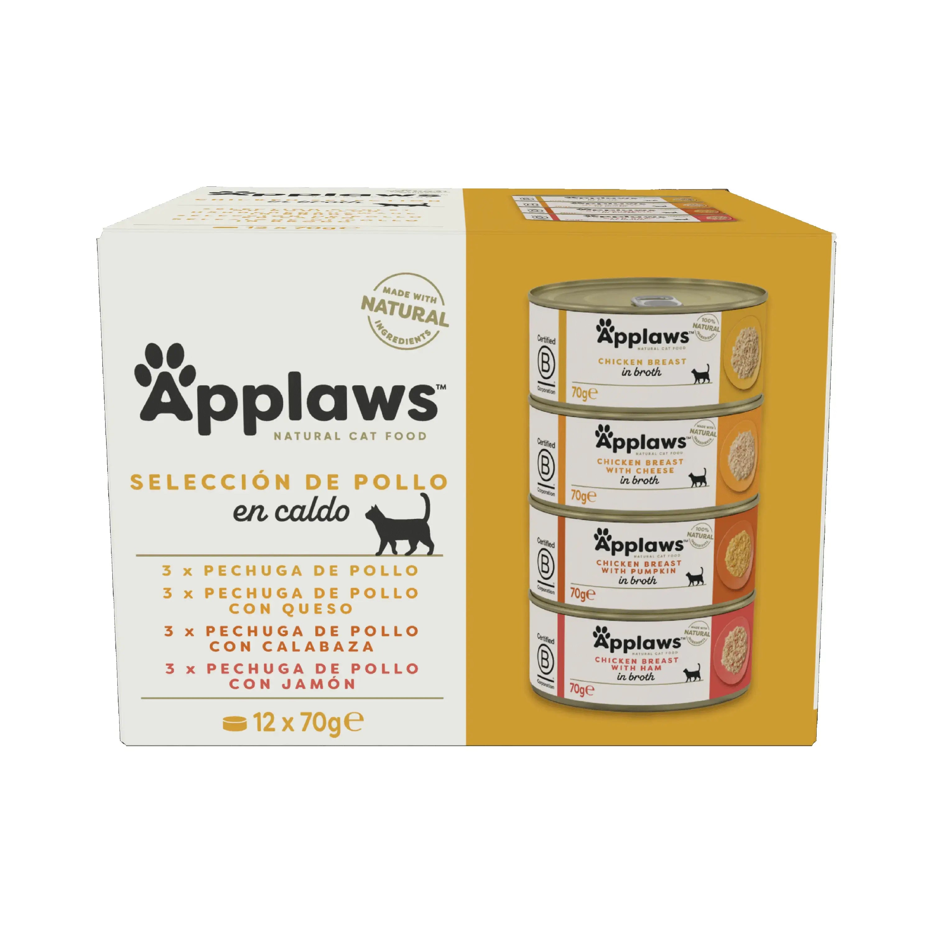 Applaws Katze Huhn Dose Multipack 12X70Gr