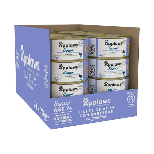 Applaws Katze Senior Dosen Thunfisch & Sardine 24X70Gr