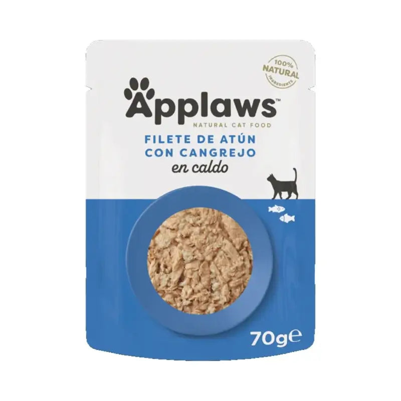 Applaws Cat Thunfisch und Krabben in Brühe, 12 x 70 g