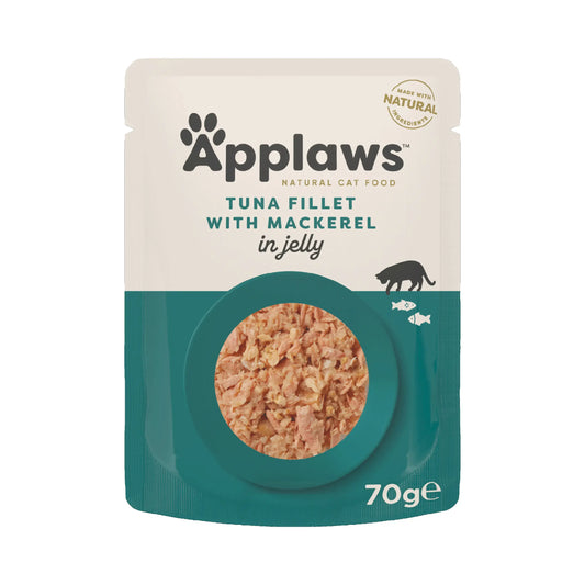 Applaws Katze Thunfisch Filet Makrele Gelee Umschlag 16X70Gr