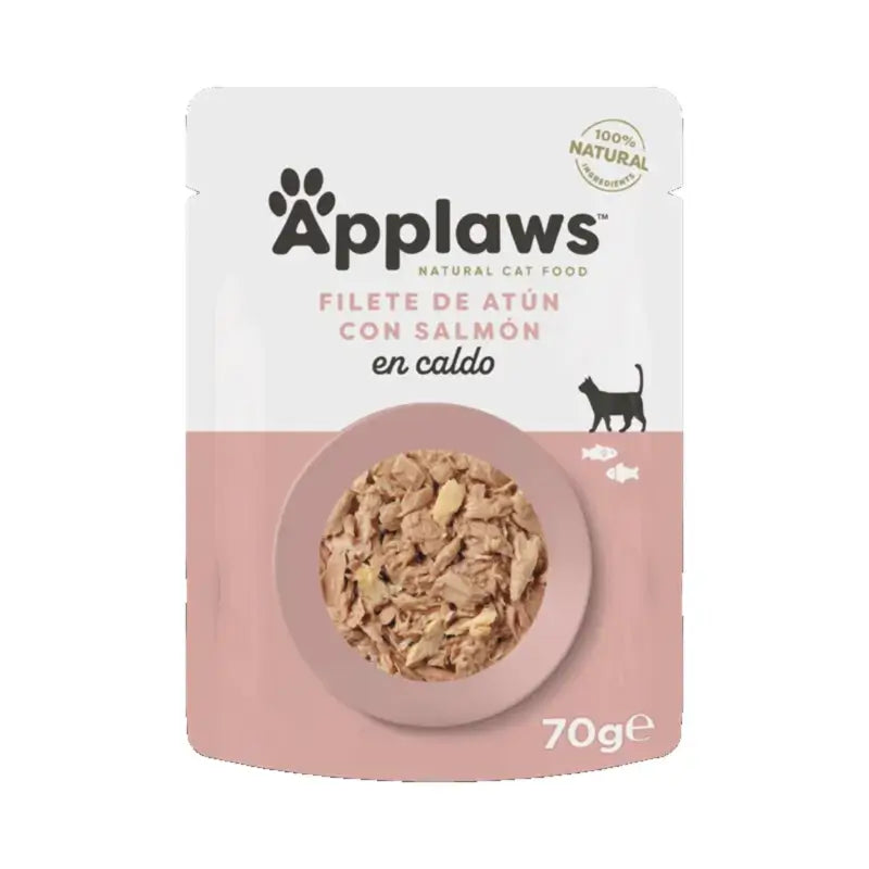 Applaws Cat – Thunfisch- und Lachsfilet, 12 x 70 g