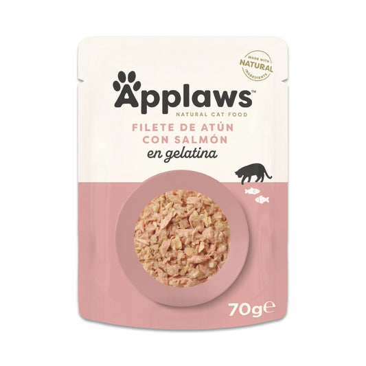 Applaws Katze Thunfisch & Lachs Filet Umschlag Gelee 16X70Gr