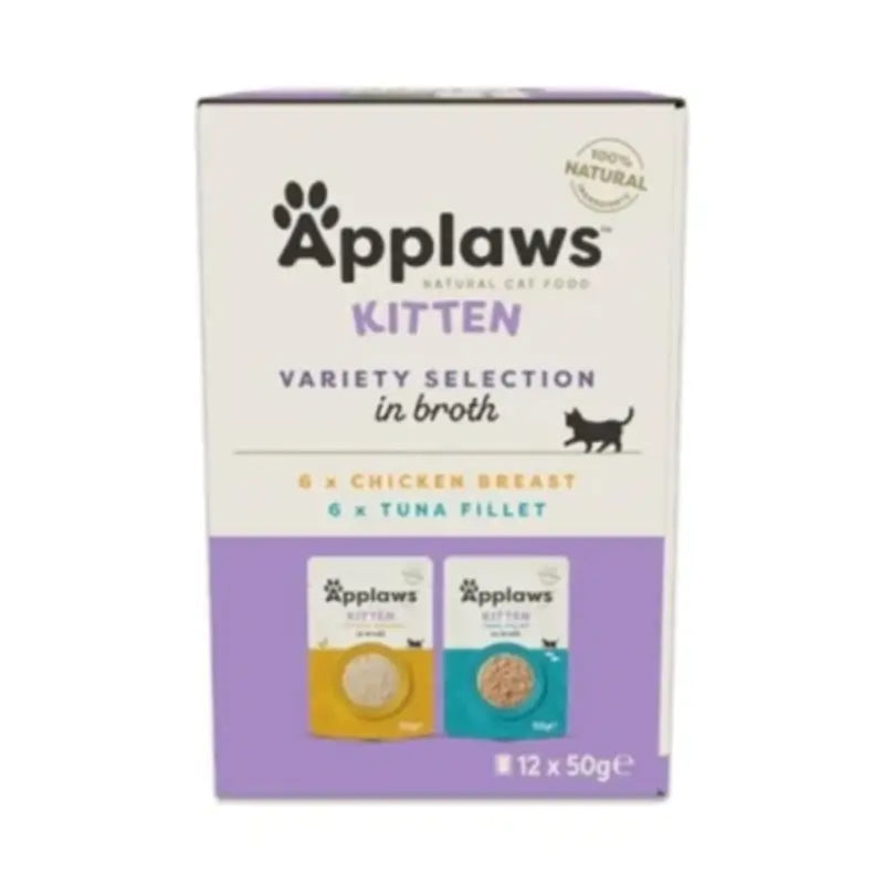 Applaws Cat „Kitten Selección“ – Gemischte Brühe, 12 x 50 g