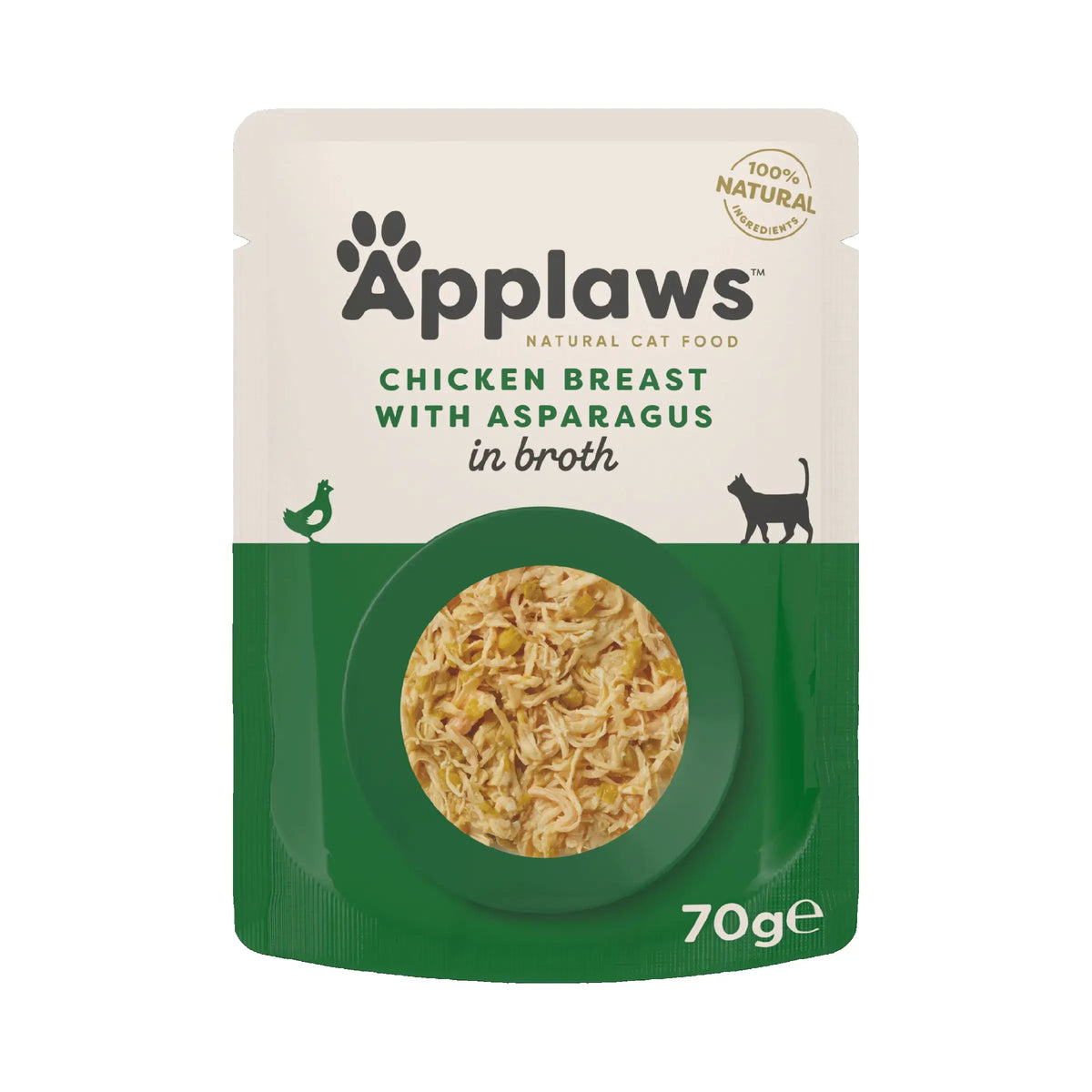 Applaws Katze Huhn Umschlag mit Spargel 12X70Gr