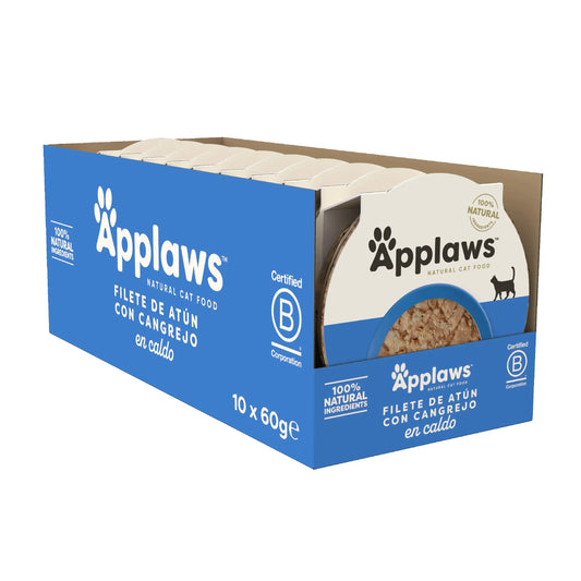 Applaws Katze Thunfisch & Krabben Portion 10X60Gr
