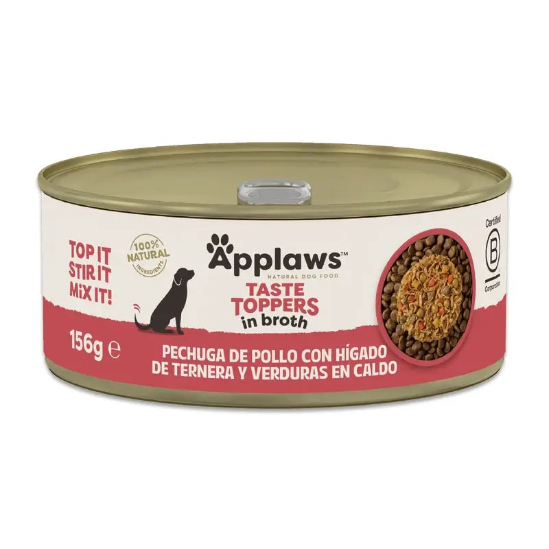 Applaws Hund kann Toper Huhn Higa Tern Verd Brühe 12X156Gr