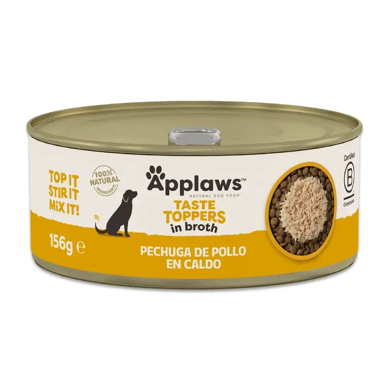 Applaws Hund Topper kann Huhn in Brühe 12X156Gr