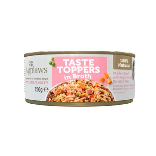 Applaws Hund Huhn Schinken Gemüsebrühe Topper Tin 12X156Gr