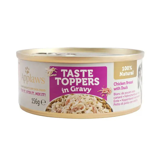 Applaws Hund Topper Dose Huhn & Ente In Sauce 12X156Gr