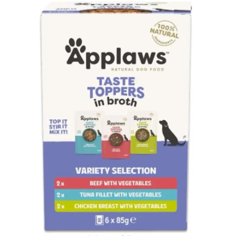 Applaws Dog Topper-Mischung „Brühe“ Multipack, 6 x 85 g