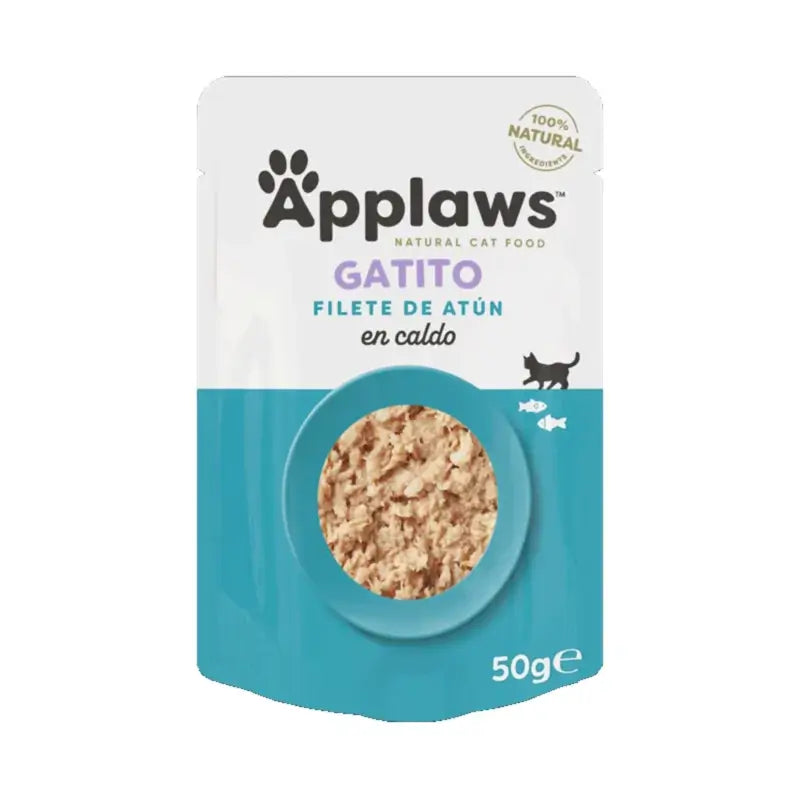 Applaws Kitten – Thunfischfilet in Brühe, 12 x 50 g