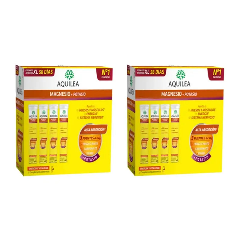 Aquilea Energie & Vitalität Magnesium+Kalium Brause, 2X56 Tabletten