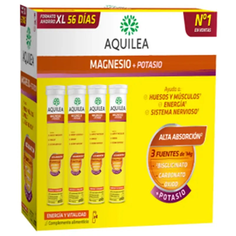 Aquilea Energie & Vitalität Magnesium+Kalium-Brause, 56 Tabletten