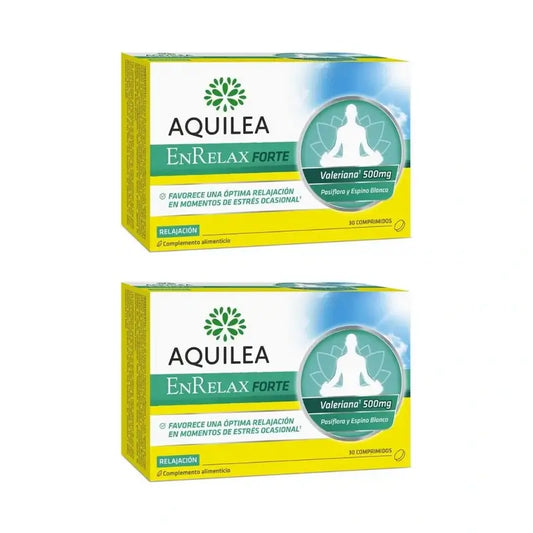 Aquilea Enrelax Forte 500 Mg Baldrian + Weißdorn + Passionsblume, 2X30 Tabletten