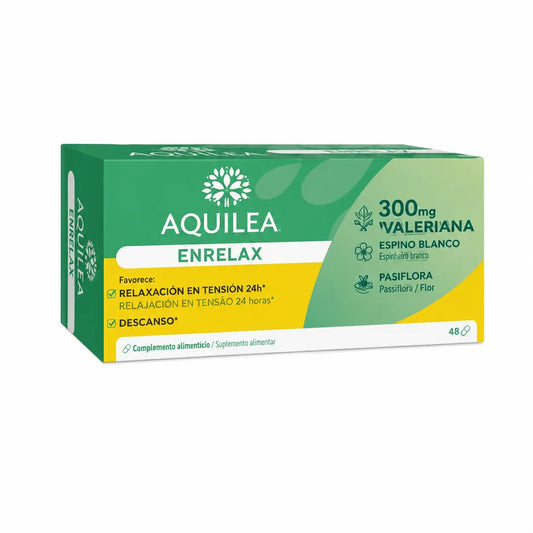 Aquilea Enrelax Baldrian + Weißdorn + Passionsblume, 48 Kapseln