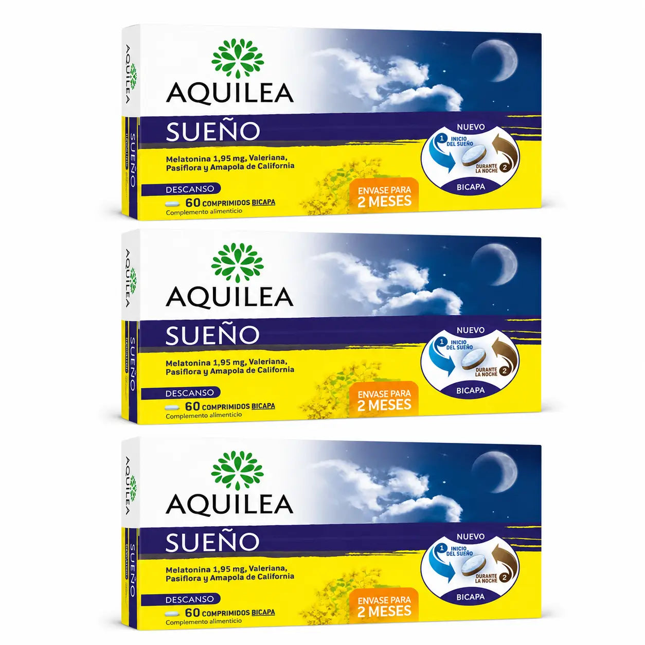 Aquilea Sueño, 60 Zweischicht-Tabletten, 3er-Pack