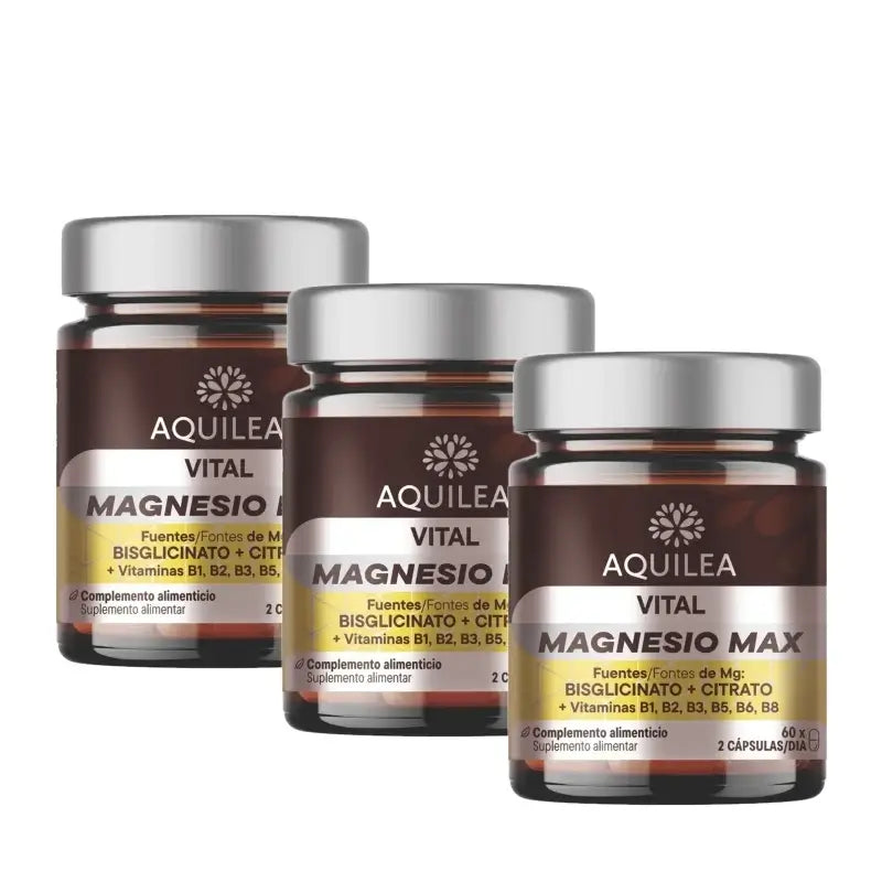 Aquilea Vitals Magnesium Plus, 60 Kapseln, 3er-Pack