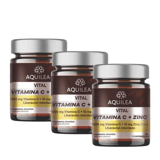 Aquilea Vitals Vit C+Zink, 90 Kapseln, 3er-Pack