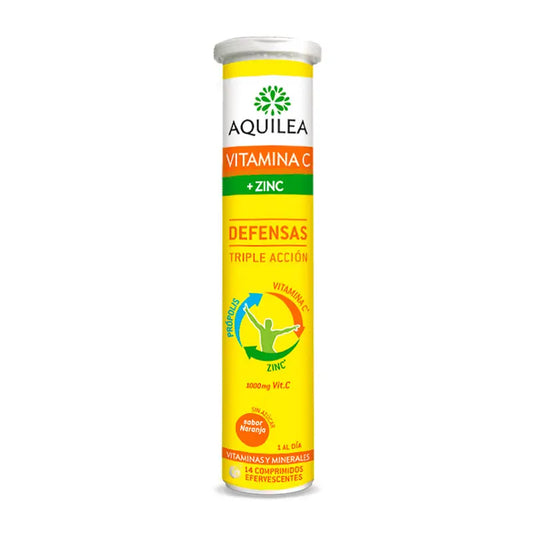 Aquilea Vitamin C + Zinc, 14 Effervescent Tablets