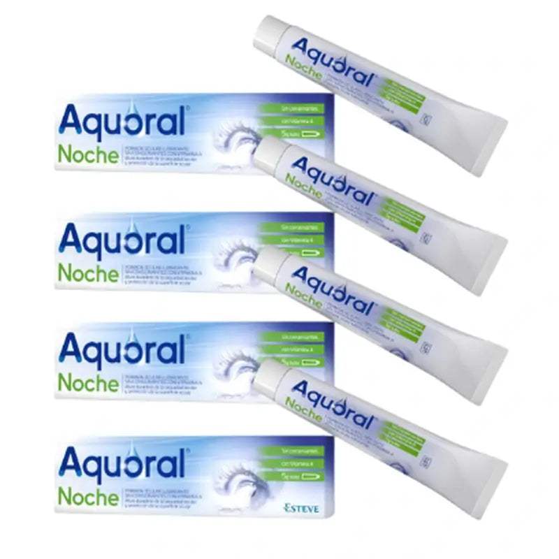 Aquoral Night Pack Gleitende Augensalbe, 4 x 5 Gr