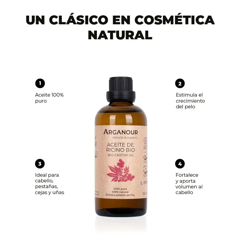 Arganour Pflanzenöl Rizinusöl, 100 Ml