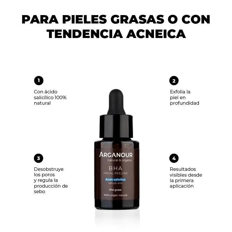 Arganour Facial Bha Gesichtspeeling mit Salicylsäure, 30 Ml