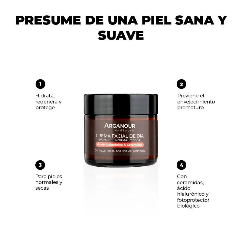 Arganour Anti-Aging-Tagescreme für das Gesicht, 50 ml