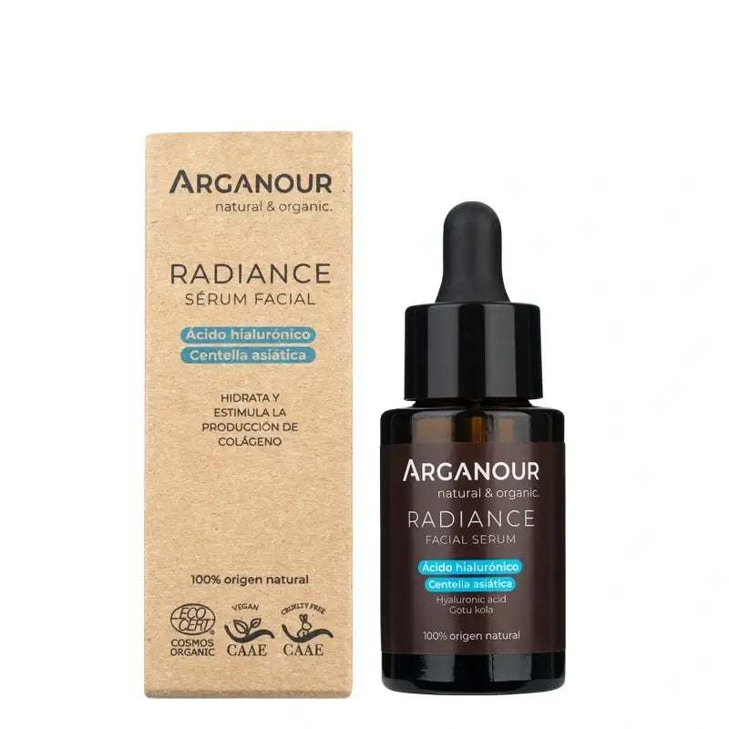 Arganour Facial Radiance Gesichtsserum Hyaluronsäure und Centella Asiatica, 30 Ml