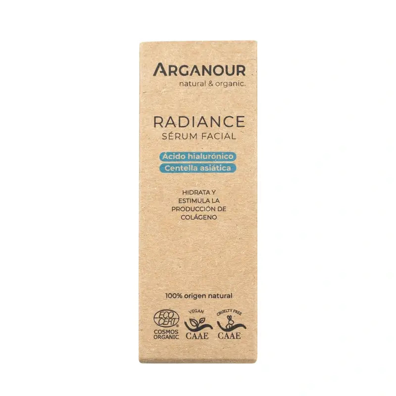 Arganour Facial Radiance Gesichtsserum Hyaluronsäure und Centella Asiatica, 30 Ml