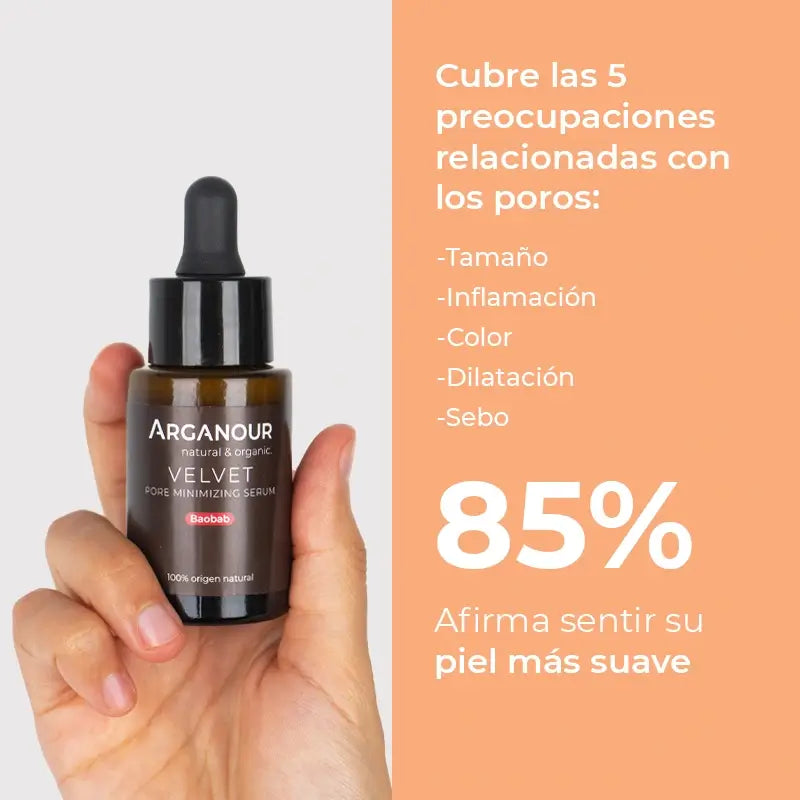 Arganour Velvet Porenminimierendes Gesichtsserum, 30 ml