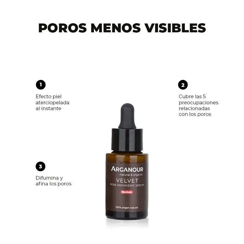 Arganour Velvet Porenminimierendes Gesichtsserum, 30 ml
