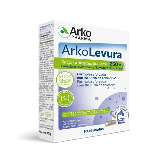 Arkopharma Arkolevura Saccharomyces Boulardii, 250 mg 10 Kapseln