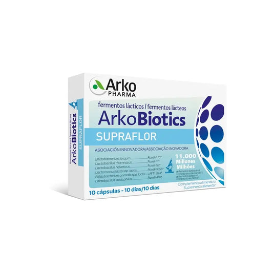Arkopharma Arkobiotics Supraflor Erwachsene, 10 Kapseln