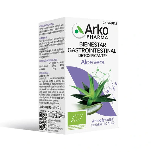 Arkopharma Arkocápsulas Aloe Vera Bio, 30 Kapseln