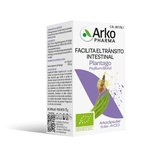 Arkocápsulas Plantago Bio, 45 Stück
