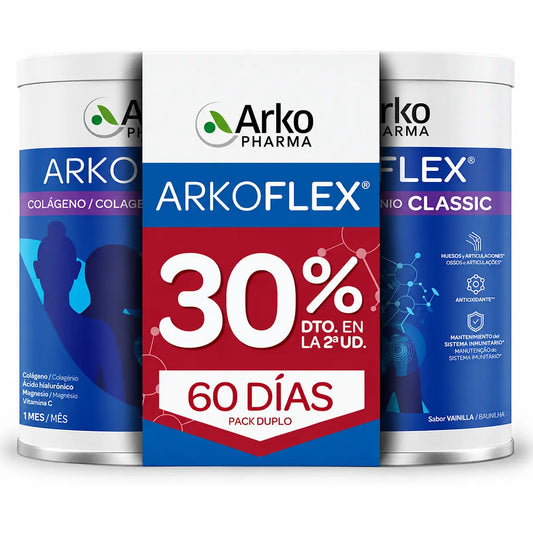 Arkoflex Kollagen Classic Pulver, 2er-Pack à 360 g (2. Packung 30 % günstiger), Vanillegeschmack, 720 g