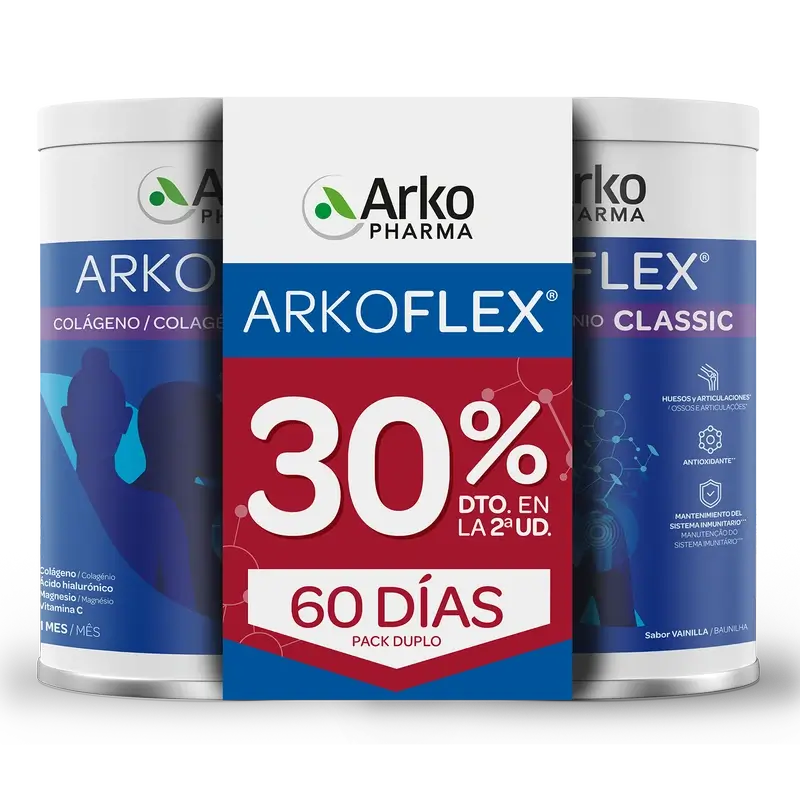 Arkoflex Kollagen Vanillegeschmack 360g Packung Arkopharma