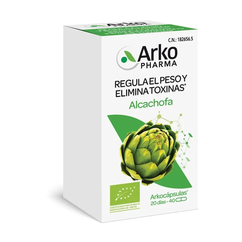 Arkopharma Arkocápsulas Artischocke Bio, 40 Kapseln