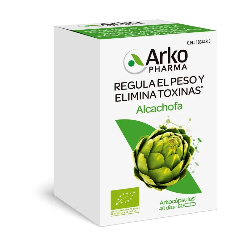 Arkopharma Arkocápsulas Artischocke Bio, 80 Kapseln