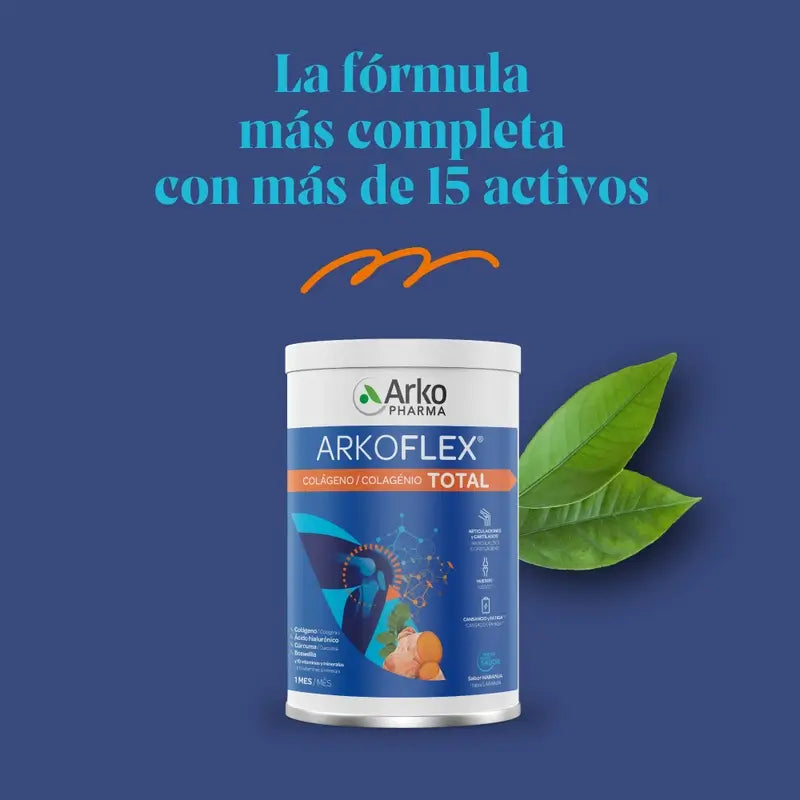 Arkoflex Dolexpert Forte 360º Kollagen Orangengeschmack 390g Arkopharma Pack