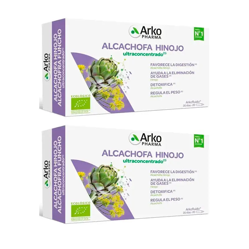 Arkopharma Arkofluido Artischocke - Fenchel Ultrakonzentrat, 2X20 Fläschchen