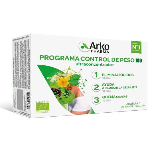 Arkopharma Arkofluido Bio Gewichtskontrollprogramm, 30 Ampullen